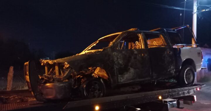 Se quema patrulla estatal por falla