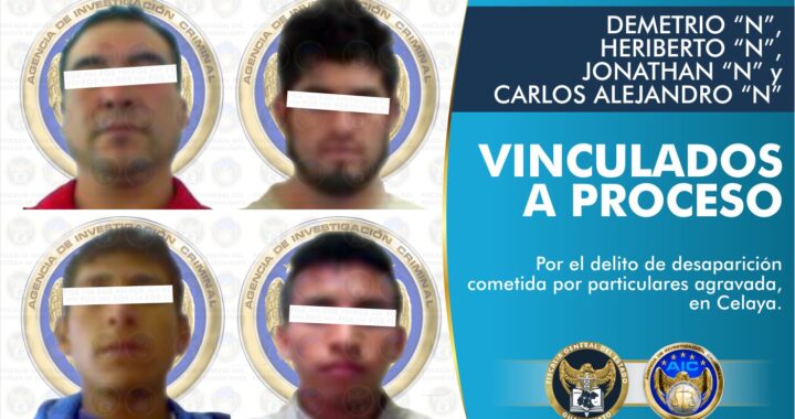 Cuatro integrantes de un grupo criminal son capturados