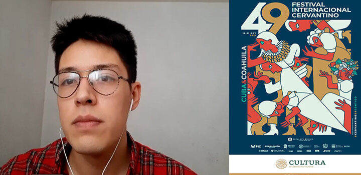 Ángel González Montiel, estudiante UG, autor de la imagen del FIC inspirada en las raíces y la identidad