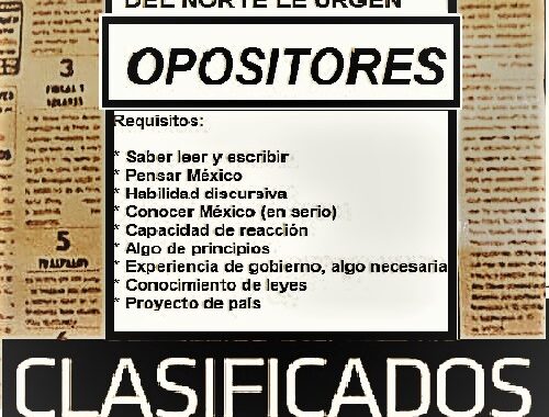 Como anillo al dedo, la 4T sin oposición
