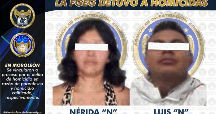 Capturan a pareja de homicidas