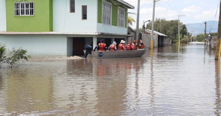 Más de 254 elementos atienden zonas afectadas por inundaciones