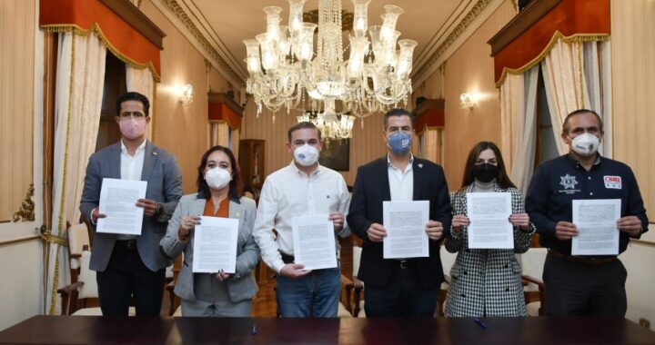Firma convenio la capital por la seguridad