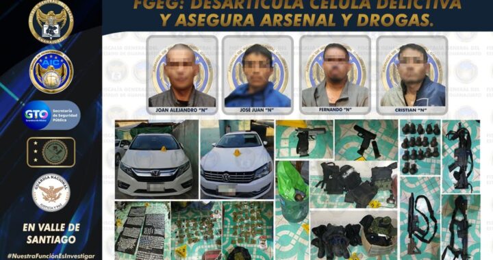 Desarticulan a grupo delictivo de Valle de Santiago
