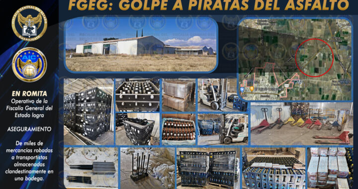 Aseguran bodega en donde almacenaban productos robados a transportistas