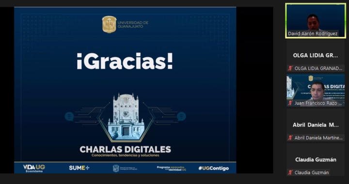 Con más de 650 asistentes y 21 exposiciones, concluyen “Charlas Digitales”en UG