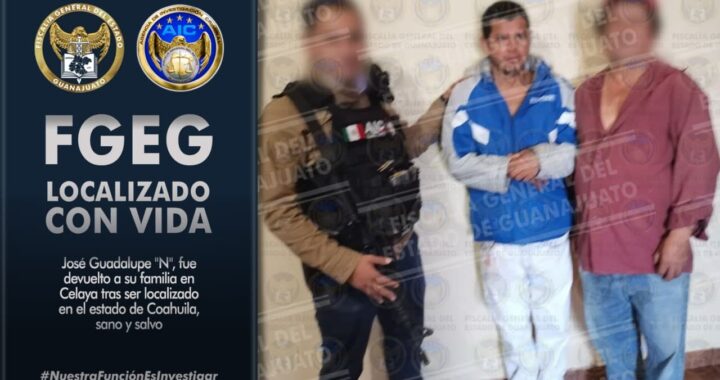 Encuentran a celayense después de 3 años extraviado, estaba en Coahuila