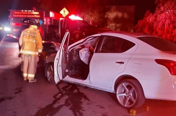 Se sale de la carretera y resulta herido