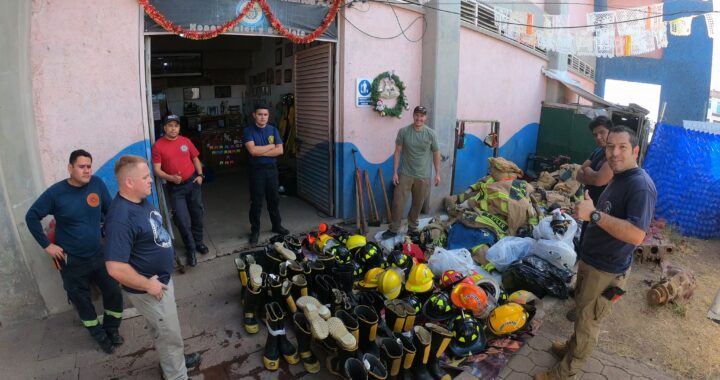 Recibe SIMUB donación de equipo por parte de bomberos estadunidenses