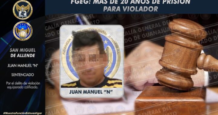 Sentencian a prisión a hombre por el delito de violación equiparada calificada