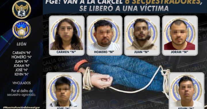 A prisión 6 secuestradores tras el plagio de una menor; pedían 7MDP para liberarla