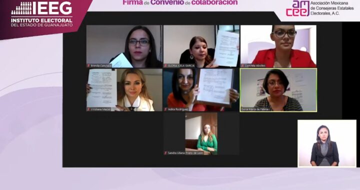 Firma IEEG convenio con la AMCEE para implementar la Red Nacional de Mujeres Electas