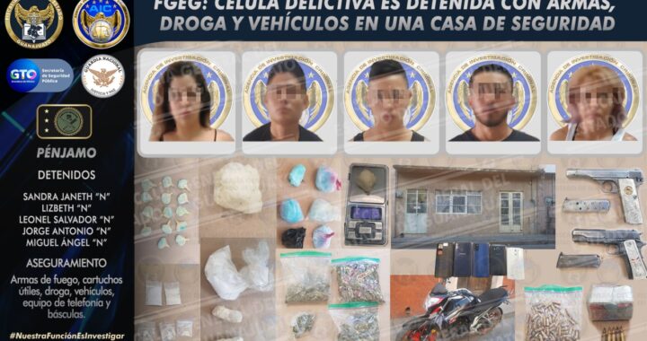 Desmantelan casa de seguridad en Pénjamo