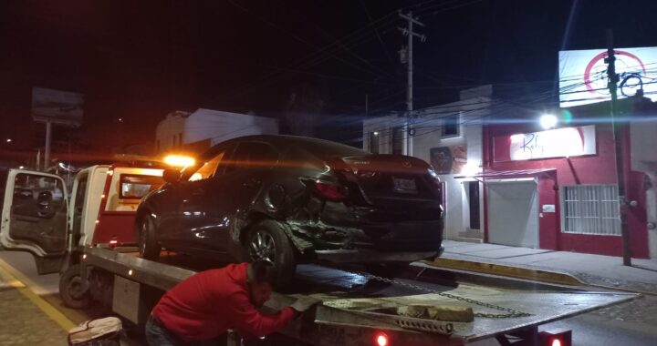 Choca chofer ebrio en la zona sur de la capital