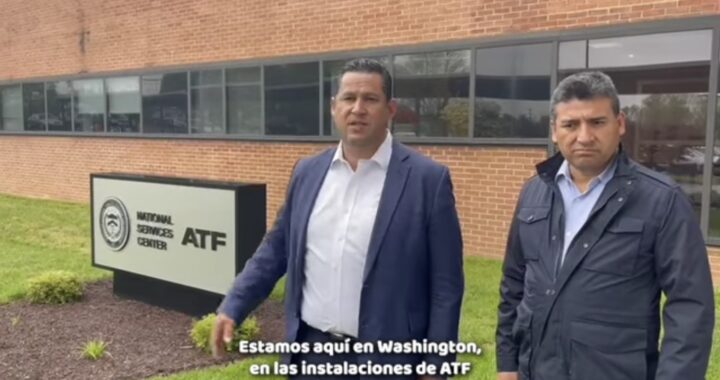 Gobernador refuerza colaboración con EUA para incautar armas de fuego