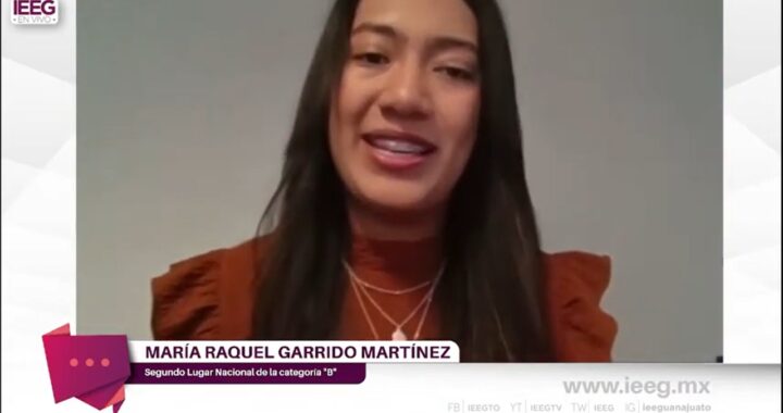 Reconoce IEEG a Raquel Garrido, ganadora del 2do lugar en el concurso de debate nacional