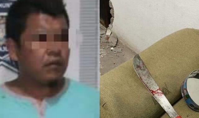 Lesiona a oficial de la policía con un machete