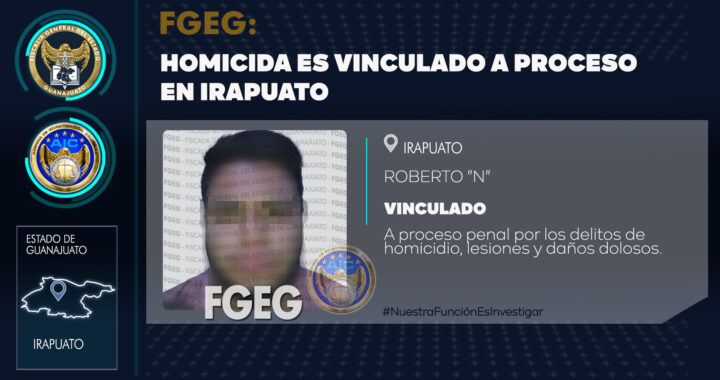 La FGEG deja en la cárcel a ROBERTO “N” por el homicidio de seis personas
