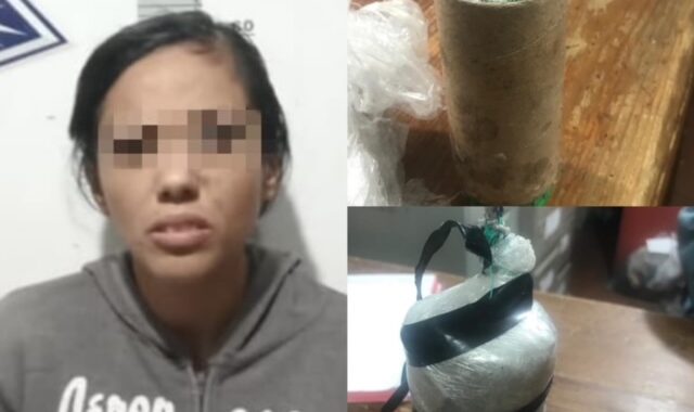 Logran la detención de una mujer por la portación de explosivos