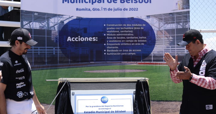 Invierten más de 11MDP en la remodelación de estadio de beisbol de Romita