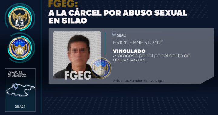 Detienen a ERICK ERNESTO “N”, presunto agresor de abusos sexuales en el kinder de Silao
