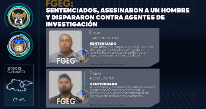 Por asesinar a agentes de la AIC, dos hombres pasarán más de 120 años en la cárcel