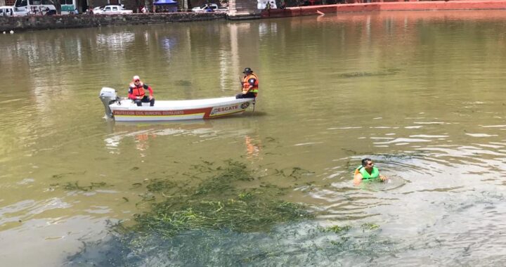 Rescatan a hombre ahogado en presa de La Olla