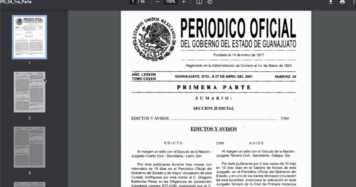 Modernizan servicios de publicación para el Periódico Oficial del Estado de Guanajuato