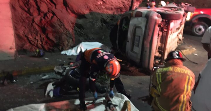 Mueren dos en choque en el túnel