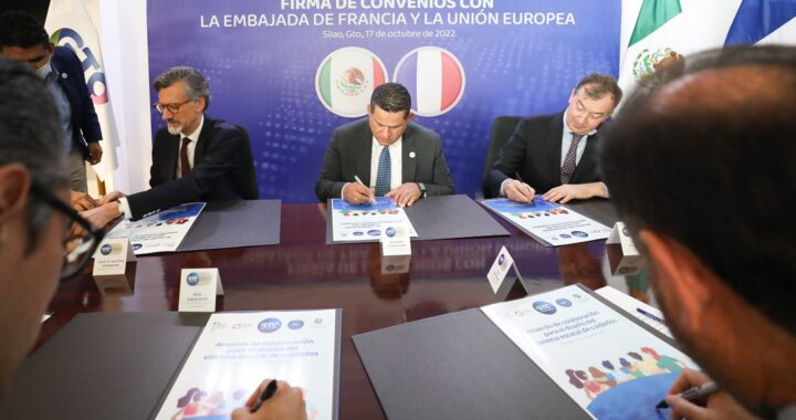 Firman convenios de colaboración Guanajuato y Francia