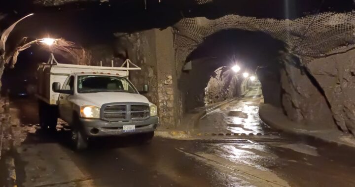 Cierran ramal del túnel Ponciano Aguilar hacia la subterránea por obras de reparación