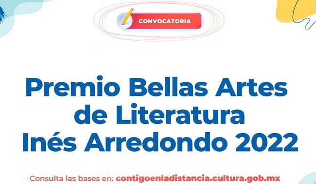 Convocan a escritoras para concursar por el Premio Bellas Artes de Literatura Inés Arredondo 2022