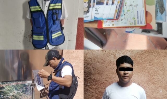 Detienen a 2 promotores turísticos, por posesión de droga y portación de un arma blanca