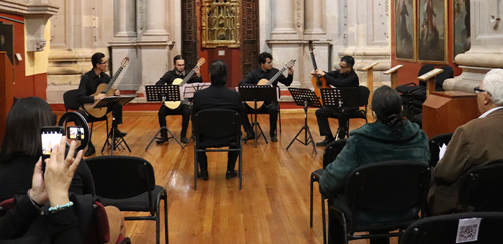 Se presenta con éxito el Cuarteto de Guitarras del Campus Guanajuato de la UG