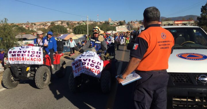 Reporta PC saldo blanco tras paso de más de 30 mil peregrinos por Guanajuato Capital