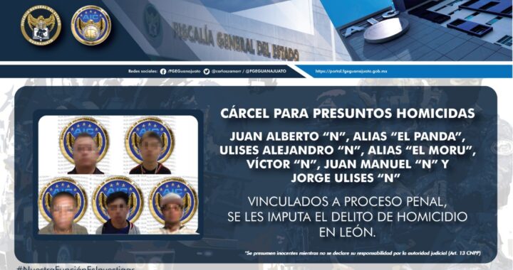  Capturan de cinco presuntos homicidas