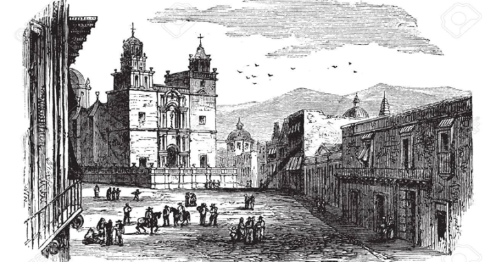 El presidente Benito Juárez en la ciudad de Guanajuato en 1858