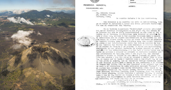 Paricutín, primer volcán cuya vida fue estudiada desde su nacimiento hasta que se apagó para siempre*