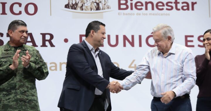 Se reúne Diego Sinhue con AMLO en la capital del estado