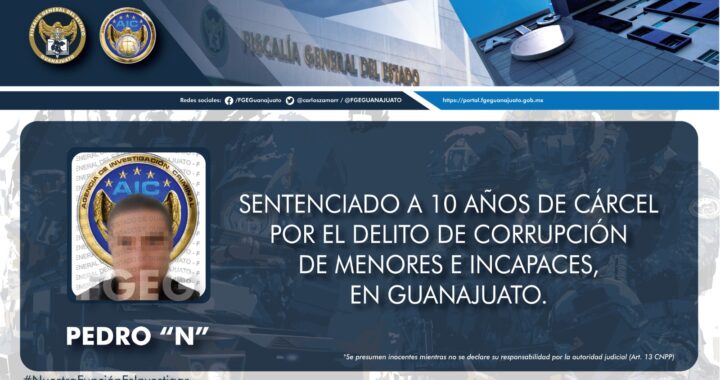 Capitalino es sentenciado a una década en la cárcel por abusar sexualmente de dos menores