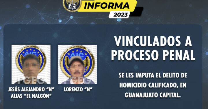 Presuntos homicidas van a prisión en Guanajuato capital