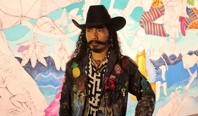 Presentación del proyecto mural La muerte de las culturas (el México negro) del artista Baltazar Castellano Melo 