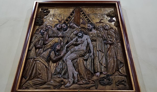 El Templo del Calvario, en Chiapa de Corzo, recibe de nuevo “El descendimiento de Jesús”