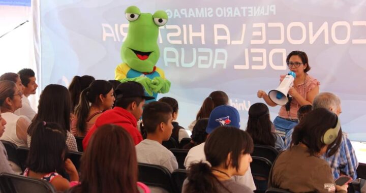 Con domo planetario, promueve SIMAPAG historia del agua en GTO entre niños