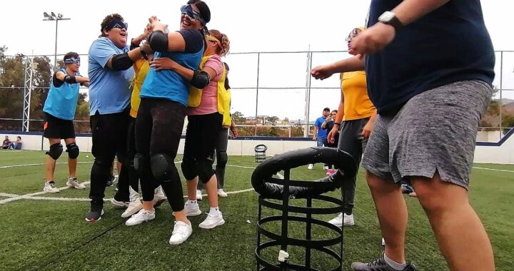 Tiro en Braille, el deporte que combina rugby, baloncesto, boliche
