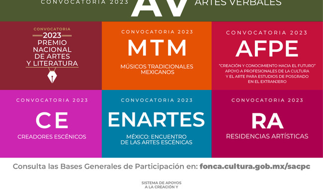 El Sistema de Apoyos a la Creación y Proyectos Culturales Artes y el Inali invitan a participar en la convocatoria Artes Verbales