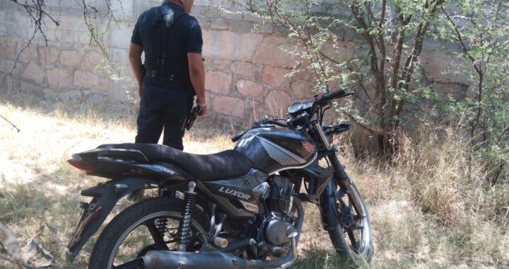 Recupera Policía Preventiva una camioneta y una motocicleta robadas