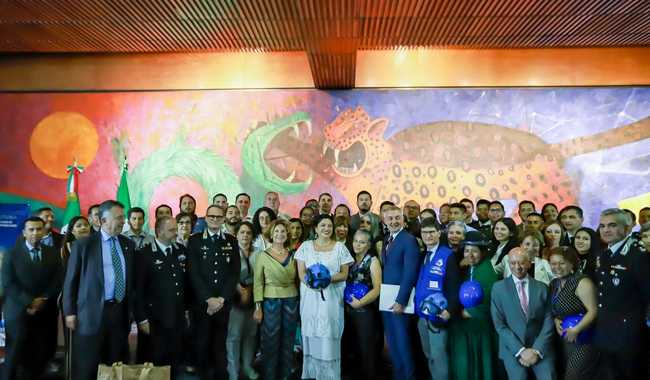 Concluye en México la capacitación de la fuerza especial Cascos Azules para la cultura