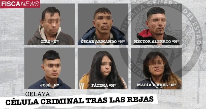 Integrantes de una célula criminal se quedan más de 35 años en la cárcel