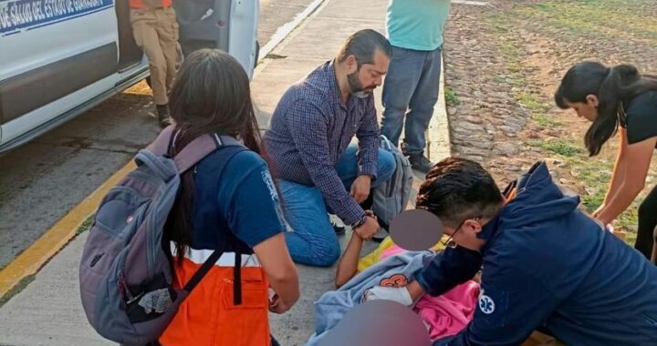 Nace bebé en la calle; atiende el SUEG la emergencia
